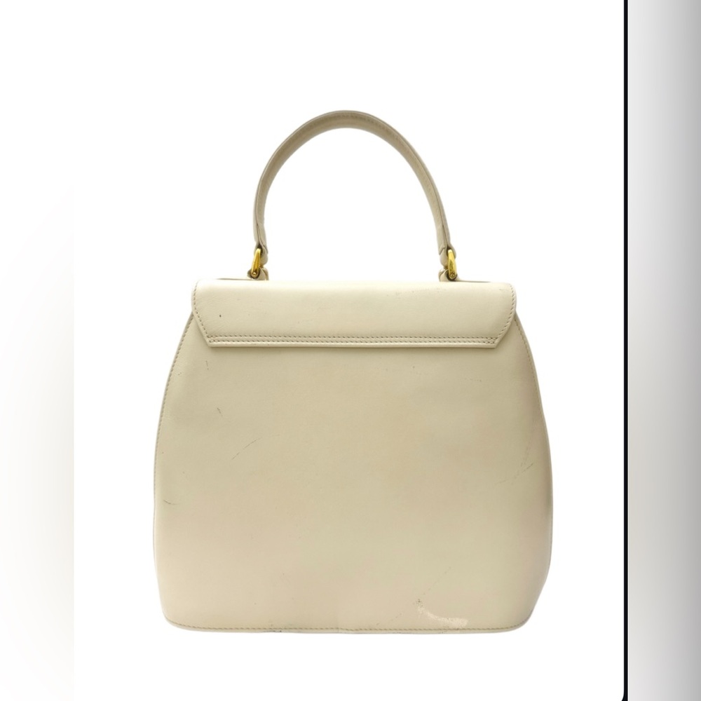 Authentic Givency White Cream Leather Handbag Made in Italy  D.PAT 896710 - Picture 2 of 16